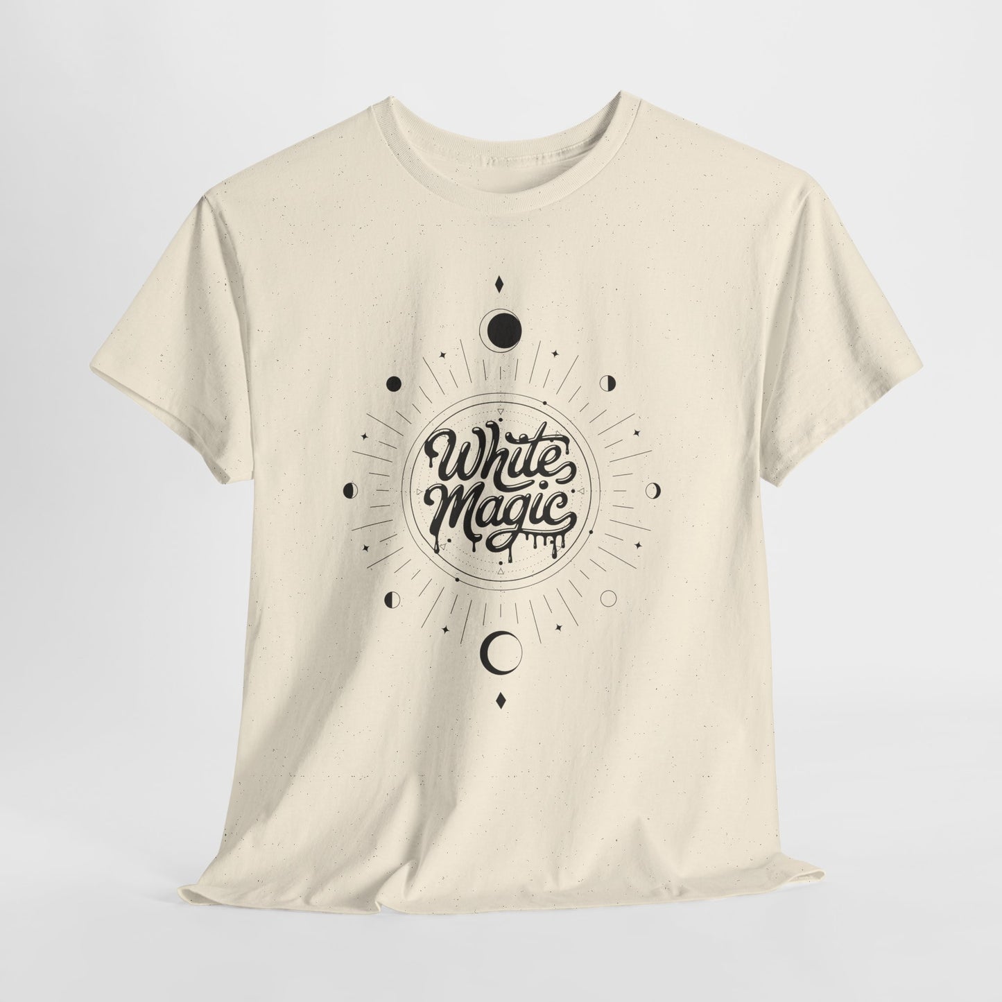 White Magic Tee | Minimal Mystic Moon Graphic T-Shirt