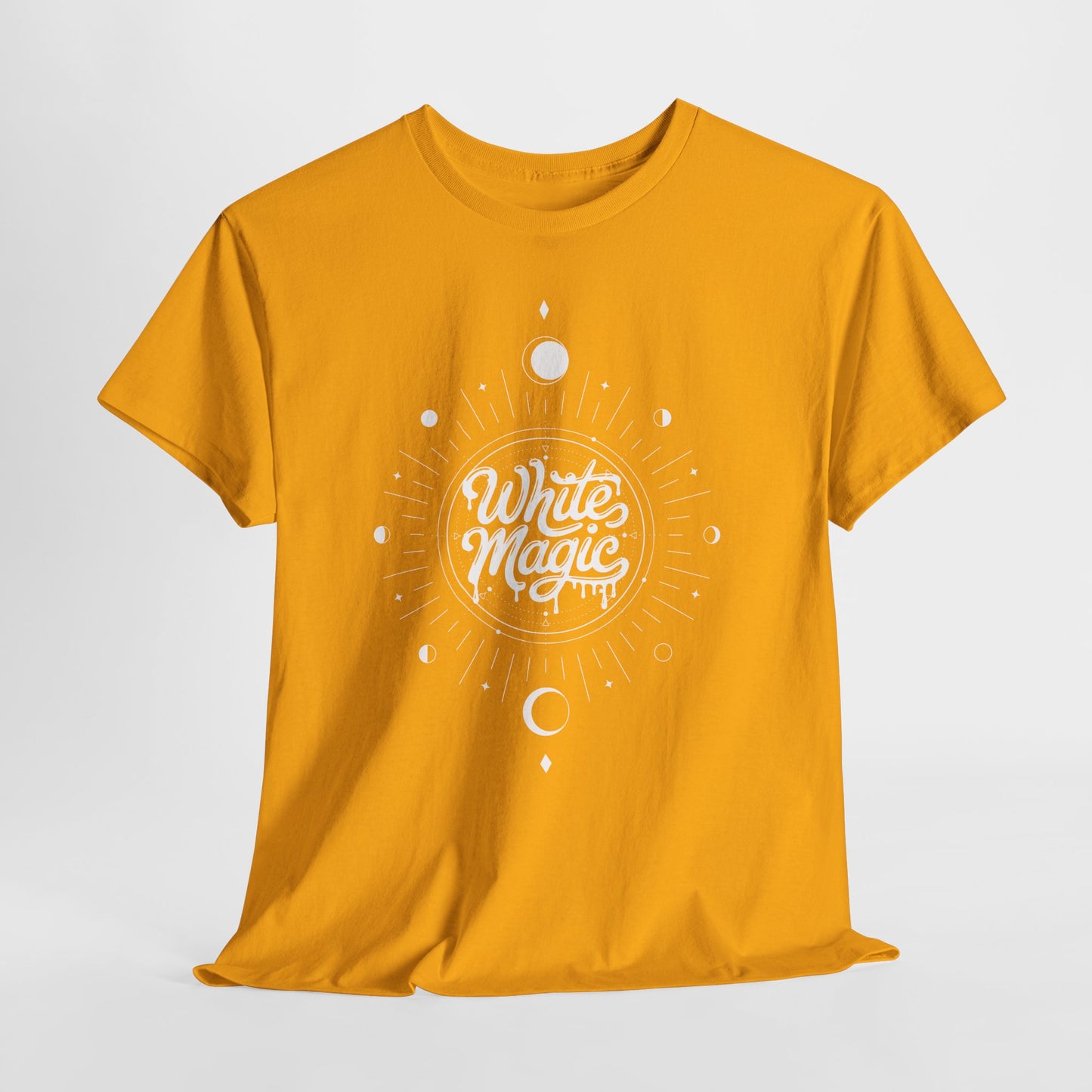 White Magic Tee | Minimal Mystic Moon Graphic T-Shirt