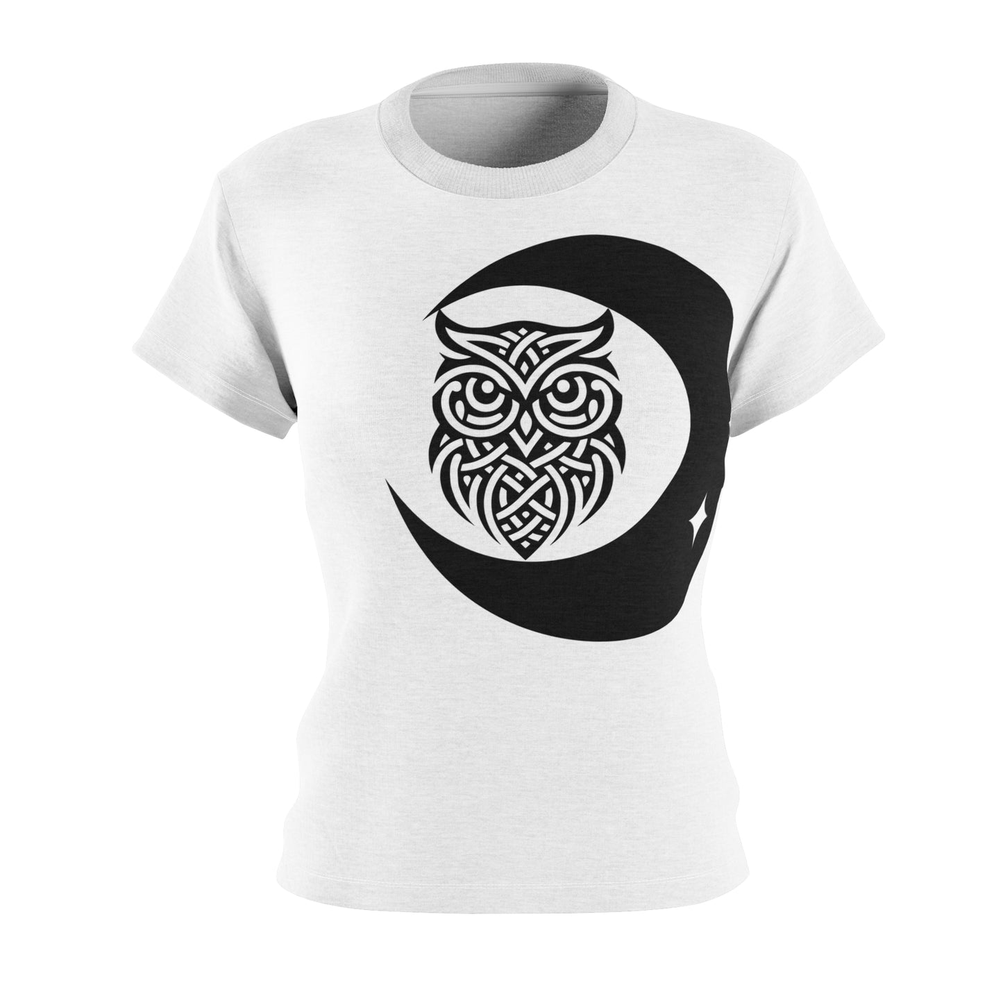 Women's Tee — Celtic Owl Moon Graphic Shirt