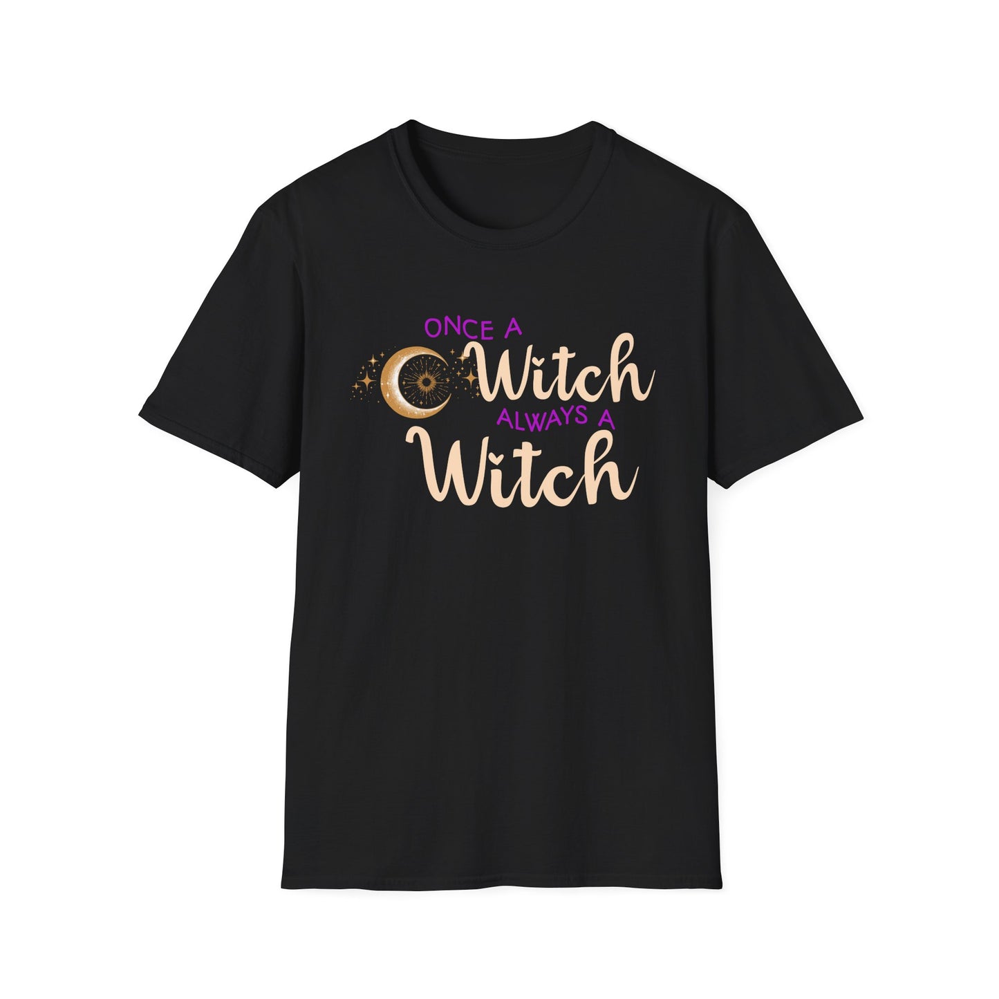 Once a Witch Always a Witch T-Shirt | Witchy Aesthetic Sun Moon Stars | Witchcore Tee