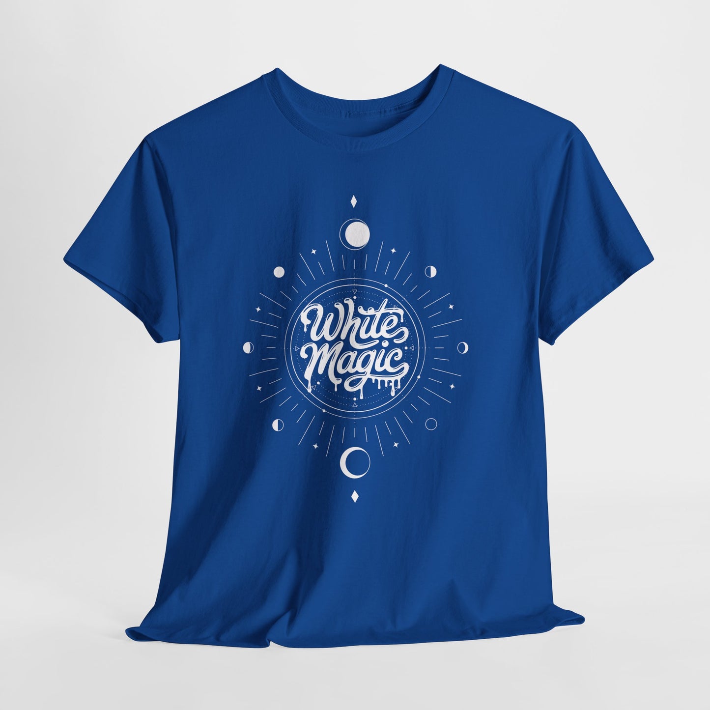 White Magic Tee | Minimal Mystic Moon Graphic T-Shirt