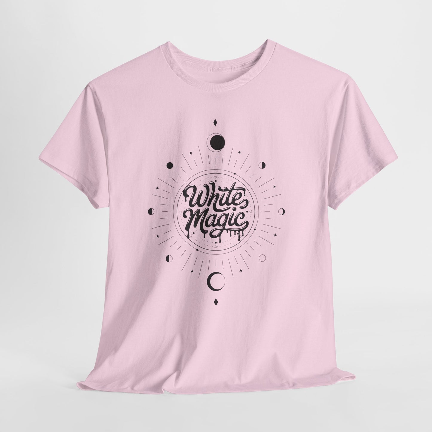 White Magic Tee | Minimal Mystic Moon Graphic T-Shirt