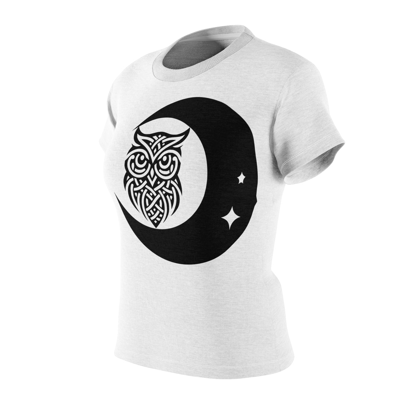 Women's Tee — Celtic Owl Moon Graphic Shirt