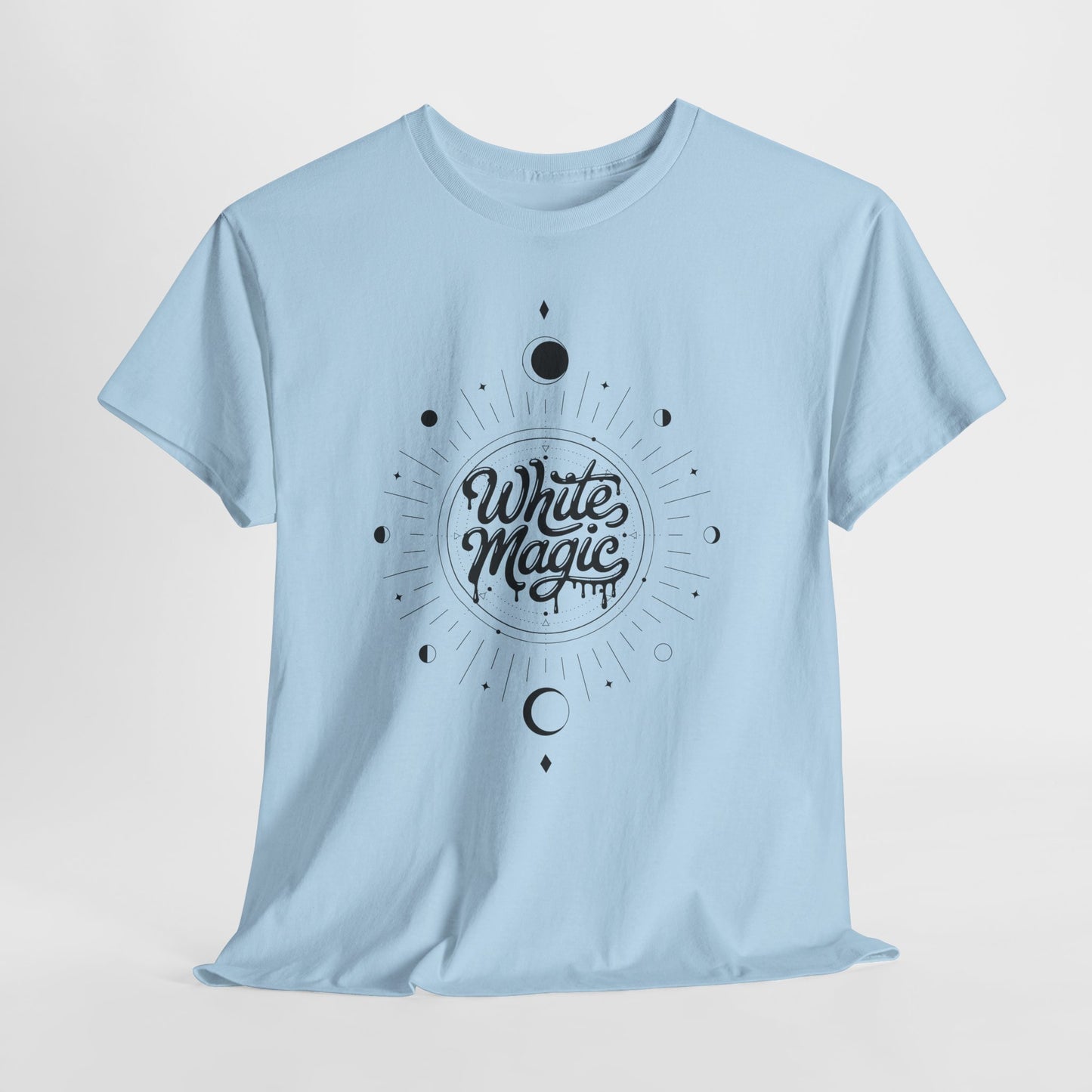 White Magic Tee | Minimal Mystic Moon Graphic T-Shirt