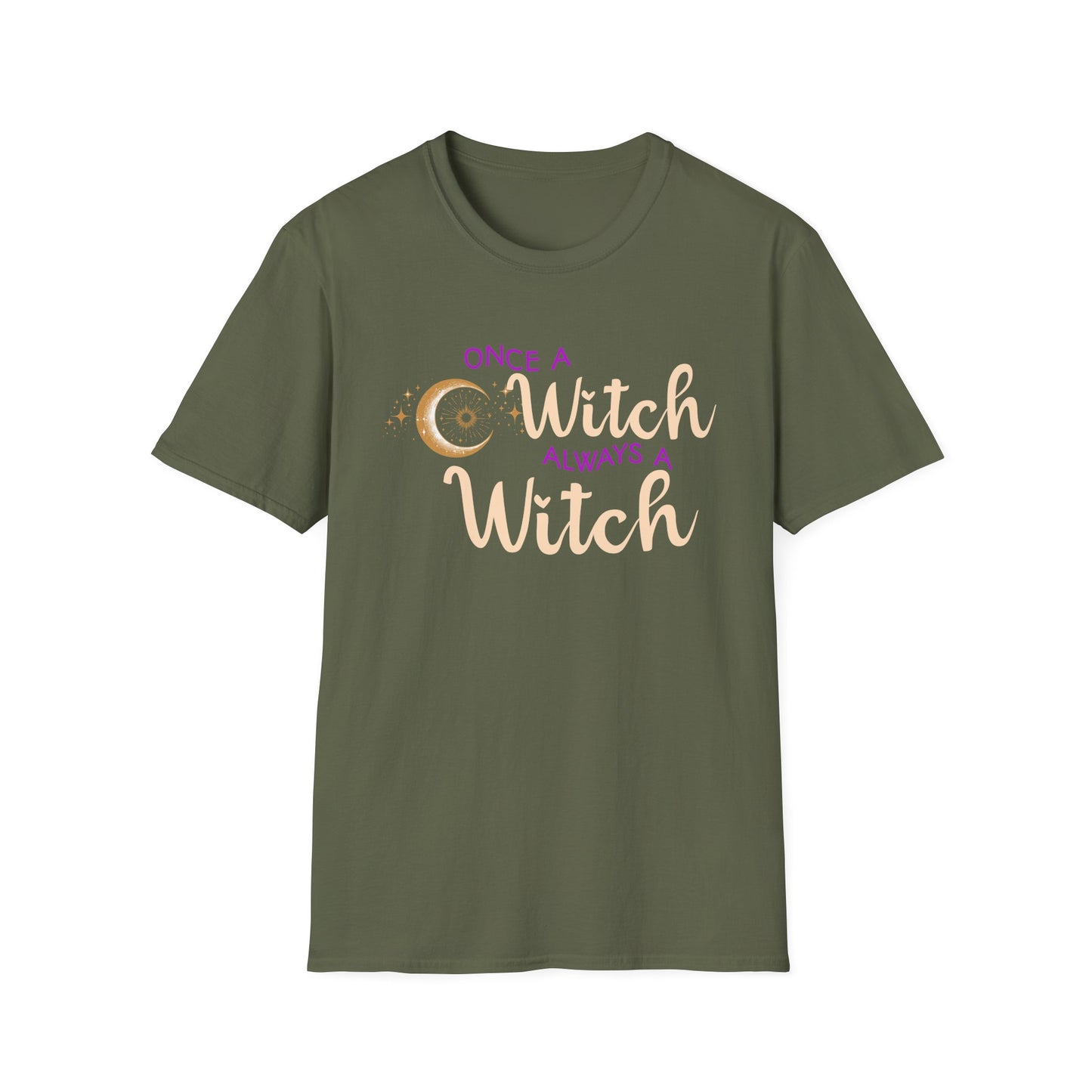 Once a Witch Always a Witch T-Shirt | Witchy Aesthetic Sun Moon Stars | Witchcore Tee