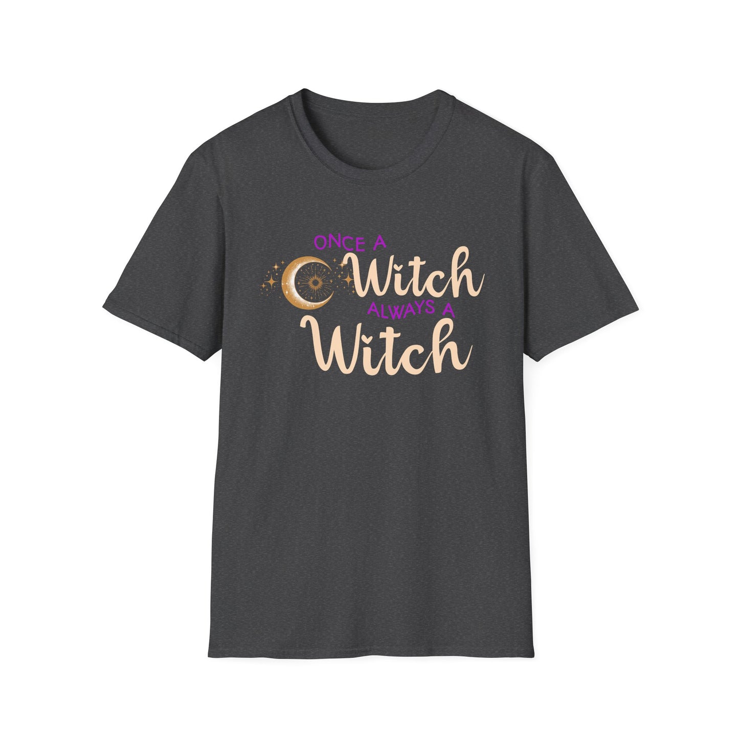 Once a Witch Always a Witch T-Shirt | Witchy Aesthetic Sun Moon Stars | Witchcore Tee