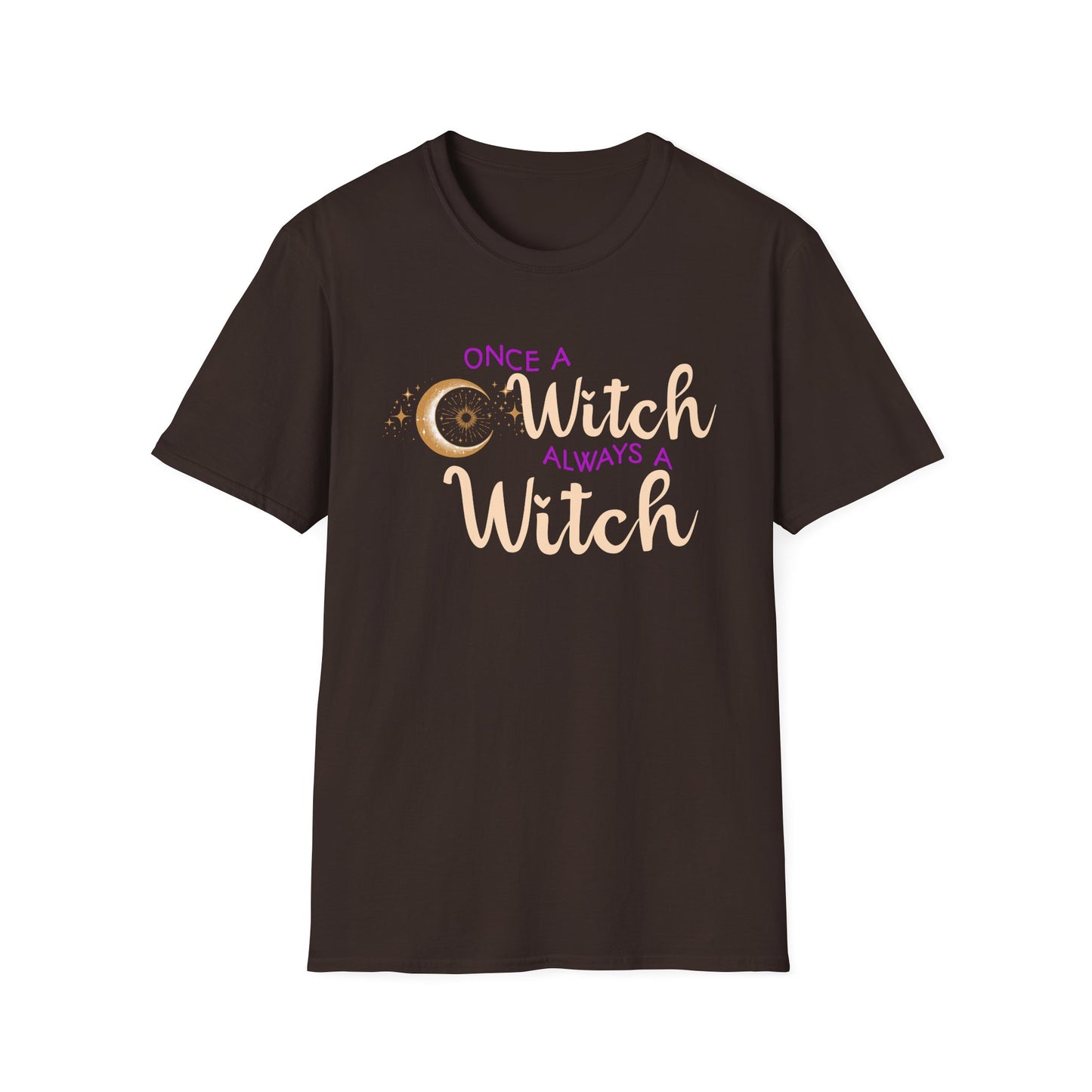 Once a Witch Always a Witch T-Shirt | Witchy Aesthetic Sun Moon Stars | Witchcore Tee